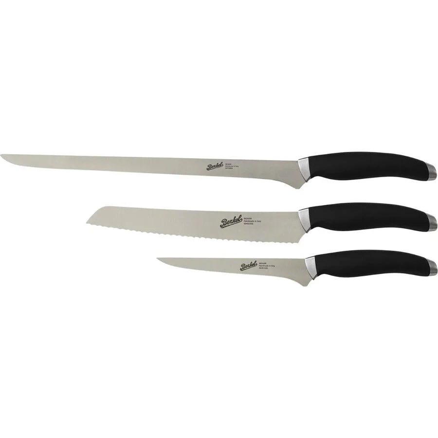 Berkel Messer-Set Teknica schwarz Stahl