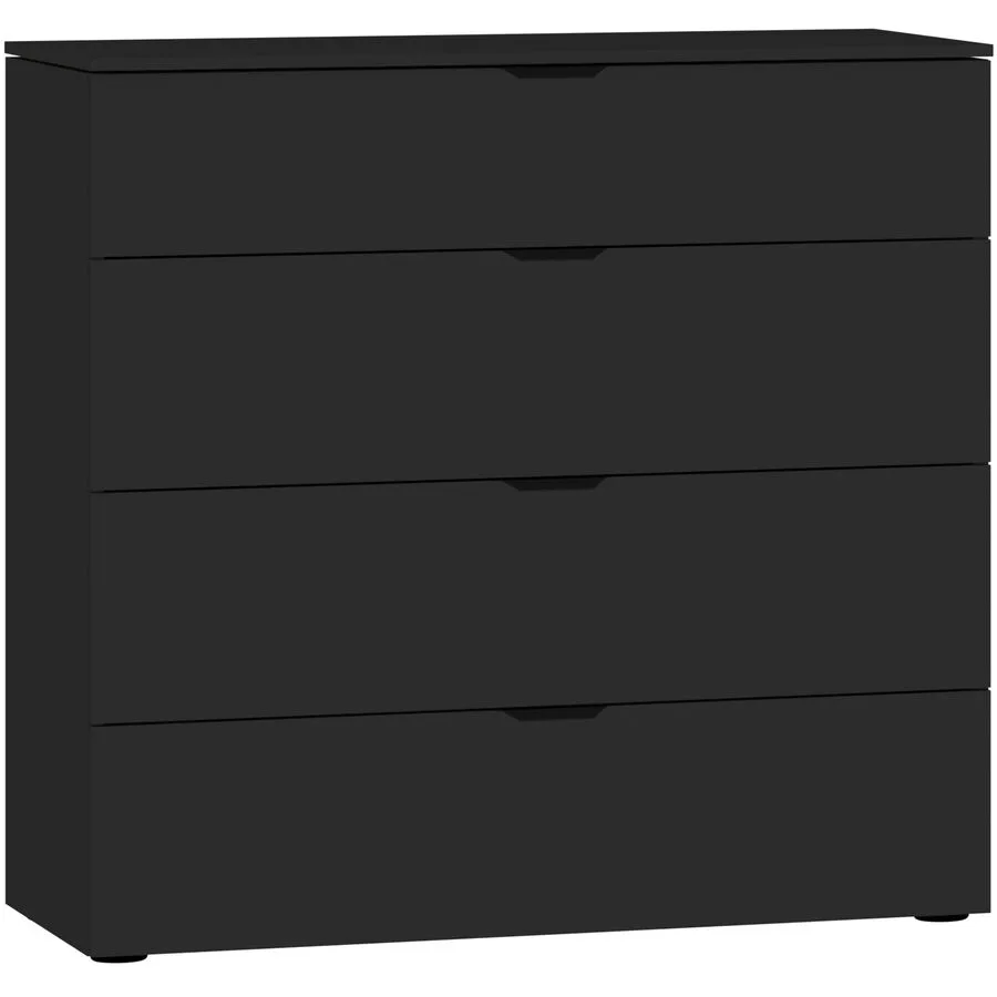 Kommode Arena Beimöbel Schwarz Holzwerkstoff 90 cm 43 cm