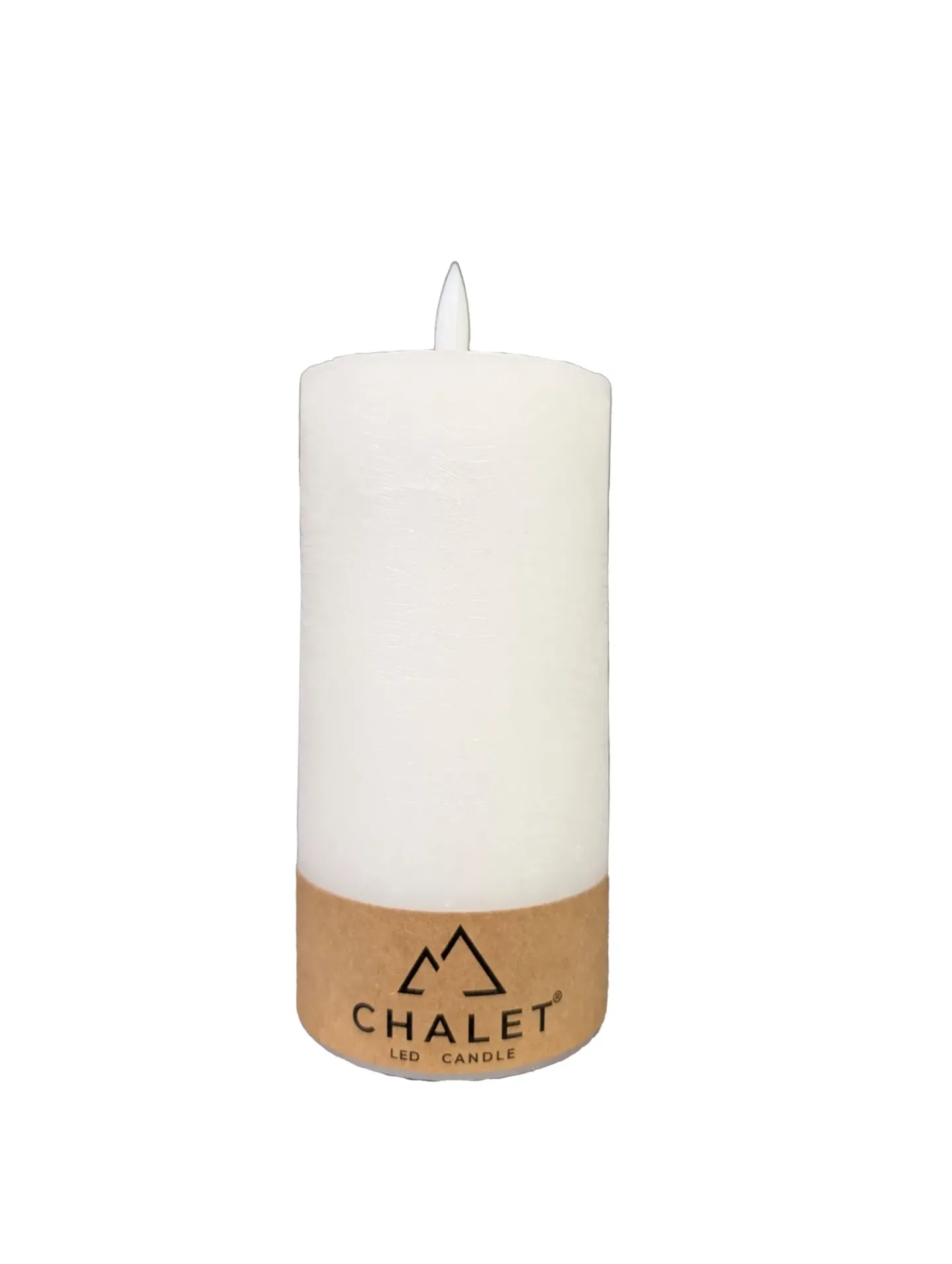 Decofinder LED-Kerze Chalet H: 15 cm Weiss | Schubiger Möbel