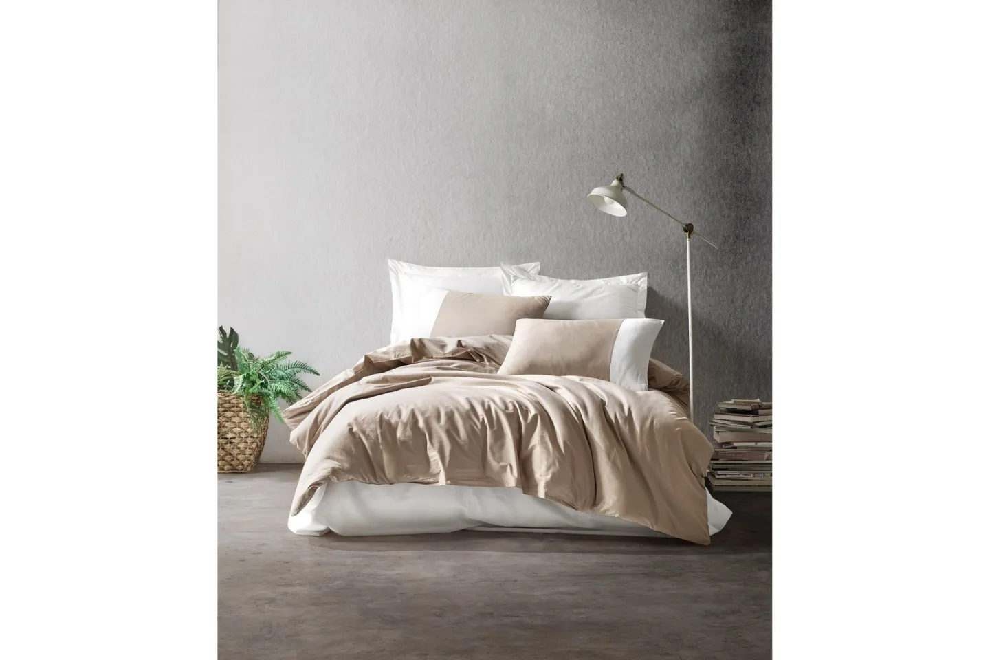 Cotton Box Ranforce Bäddset - Beige