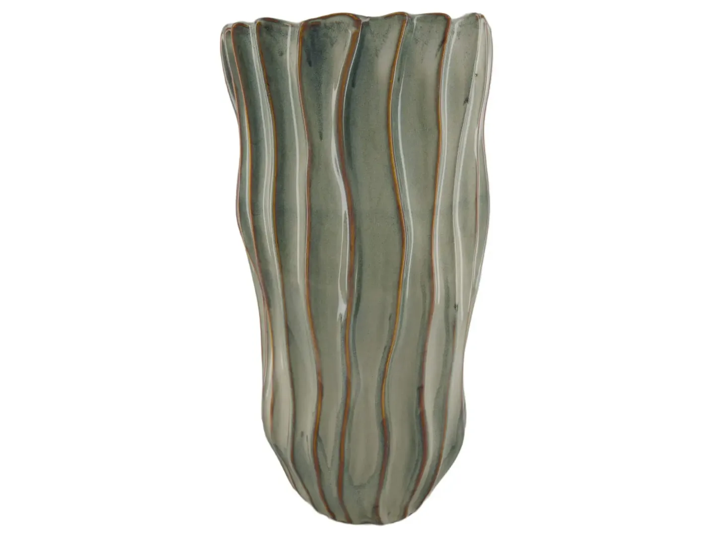 Decofinder Vase Keramik Weiss H: 43 cm | Schubiger Möbel