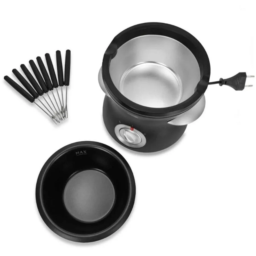 Fondue-Set ADE Schwarz D 15.5 cm 0.5 l
