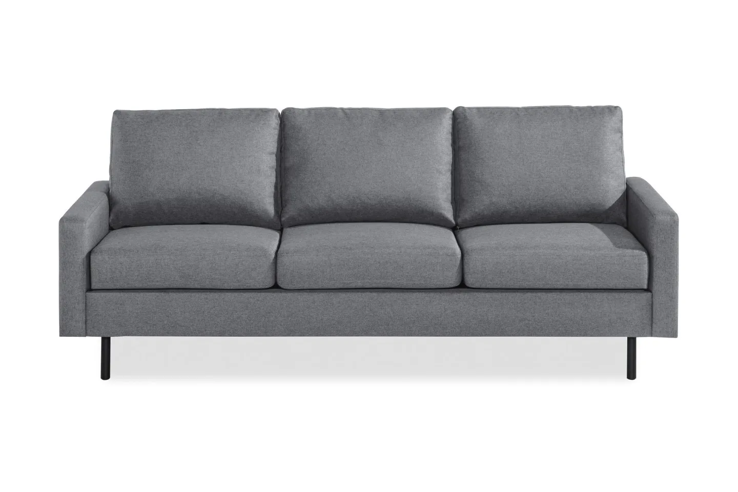 Peppe 3-sits Tygsoffa - Ljusgrå