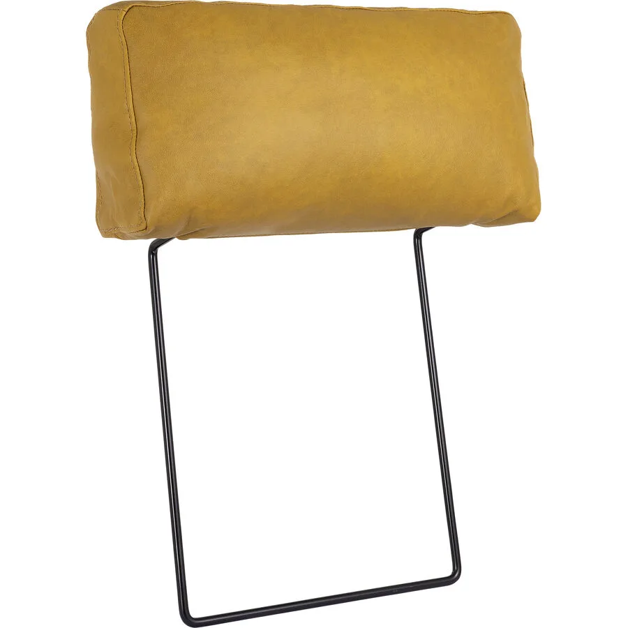 Kopfstütze Jarek gelb Leder B 22 cm