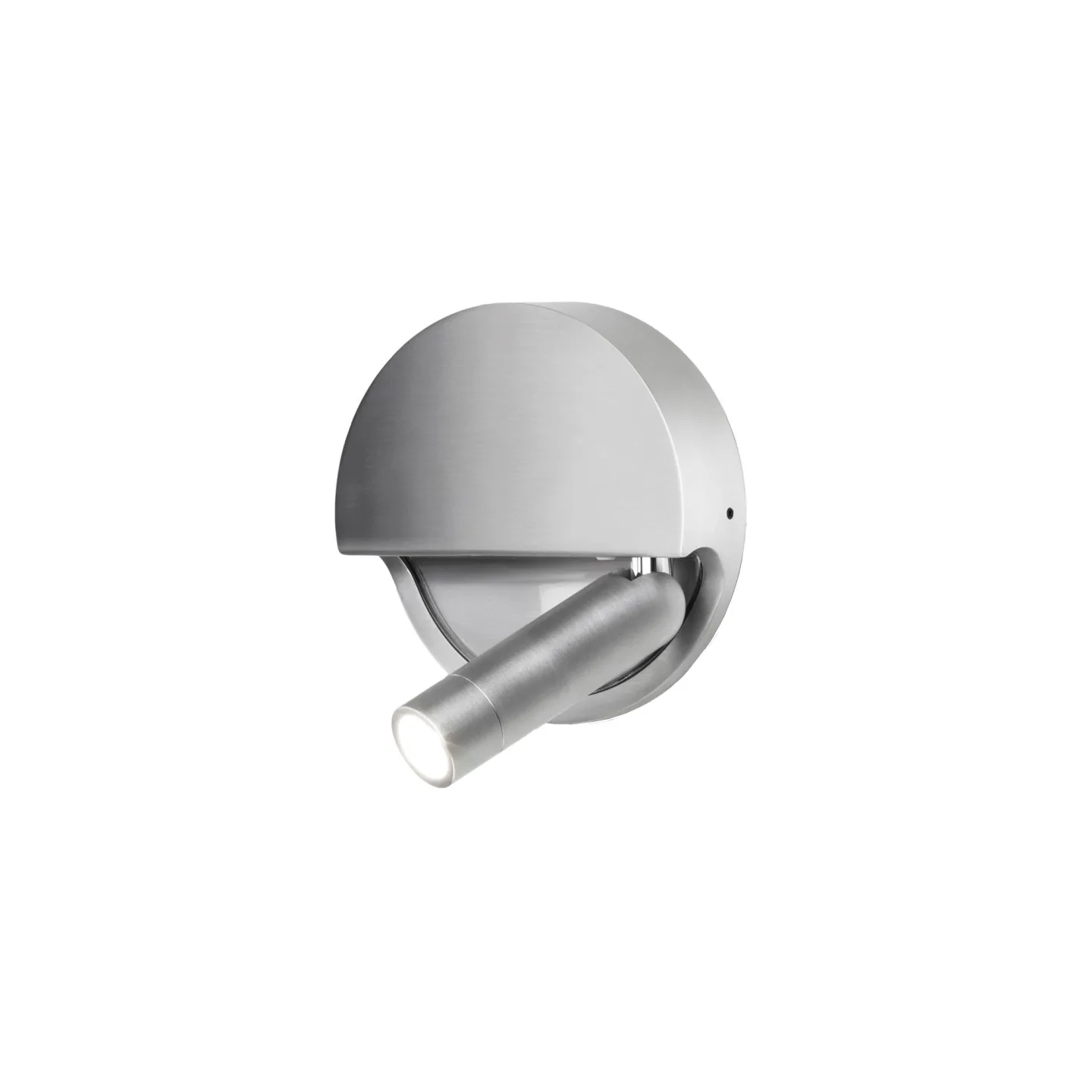 Marset - Ledtube R Right - Aluminium - Sänglampor - Daniel López - Silver - Metall/Plast
