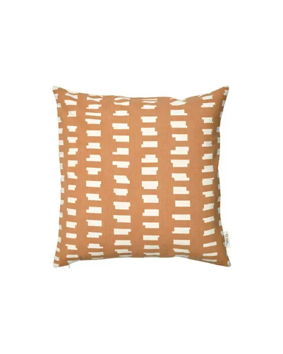 Ikat Block pudebetræk terracotta