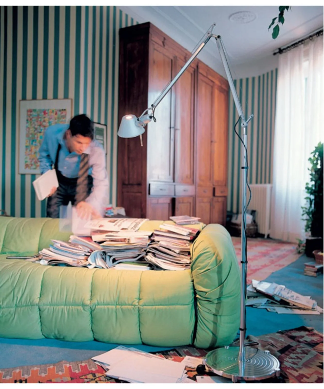 Tolomeo Stehleuchte LED Alu - Artemide - Wohnzimmer - Design - Aluminium