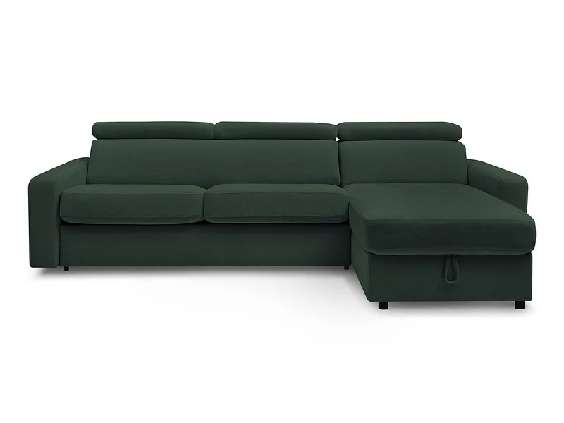 Ecksofa BOBOCHIC MONACO Stoff grün