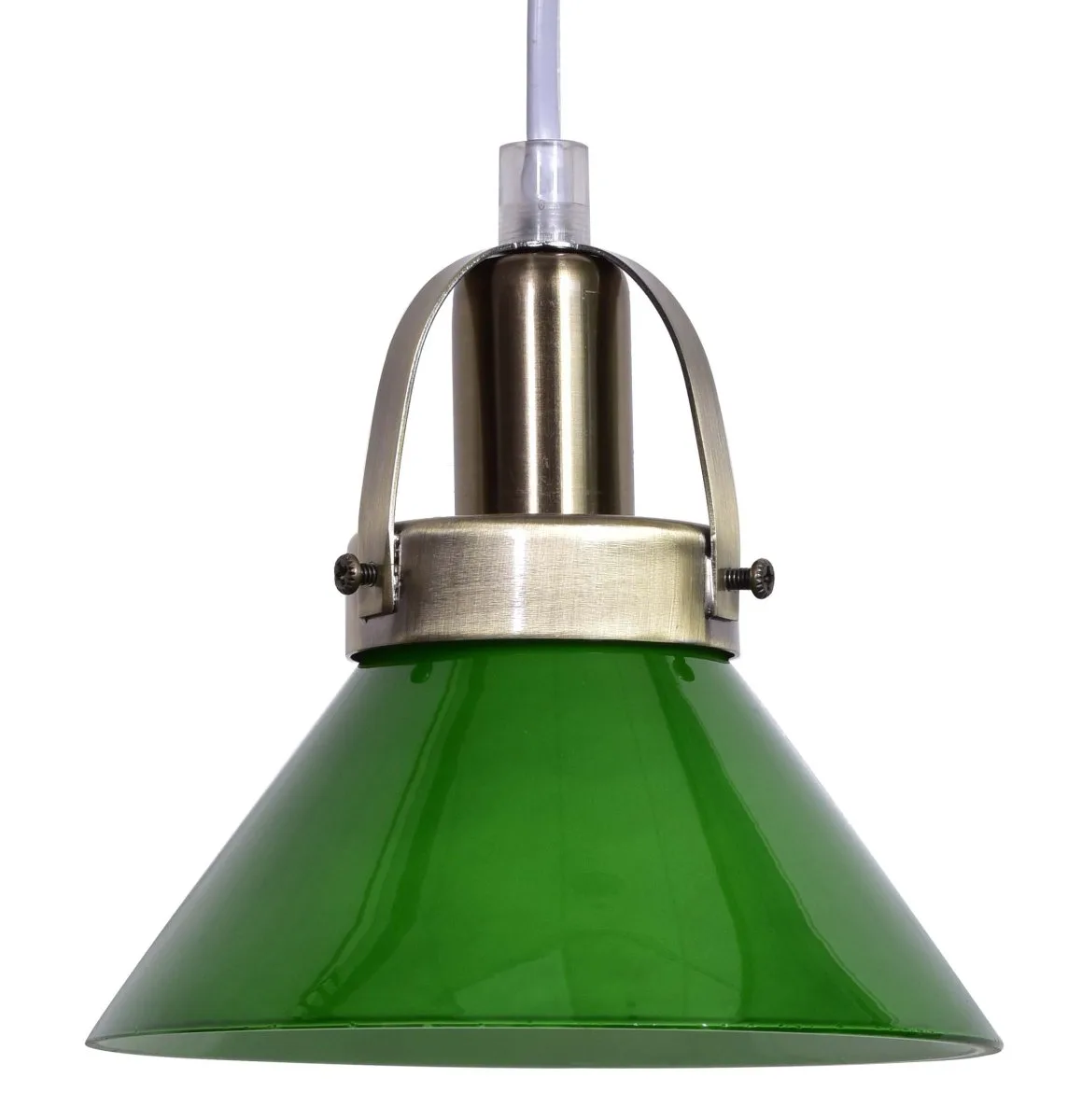 Lampan - Mäster Ø15 - Fönsterlampa - Antikmässing/grön