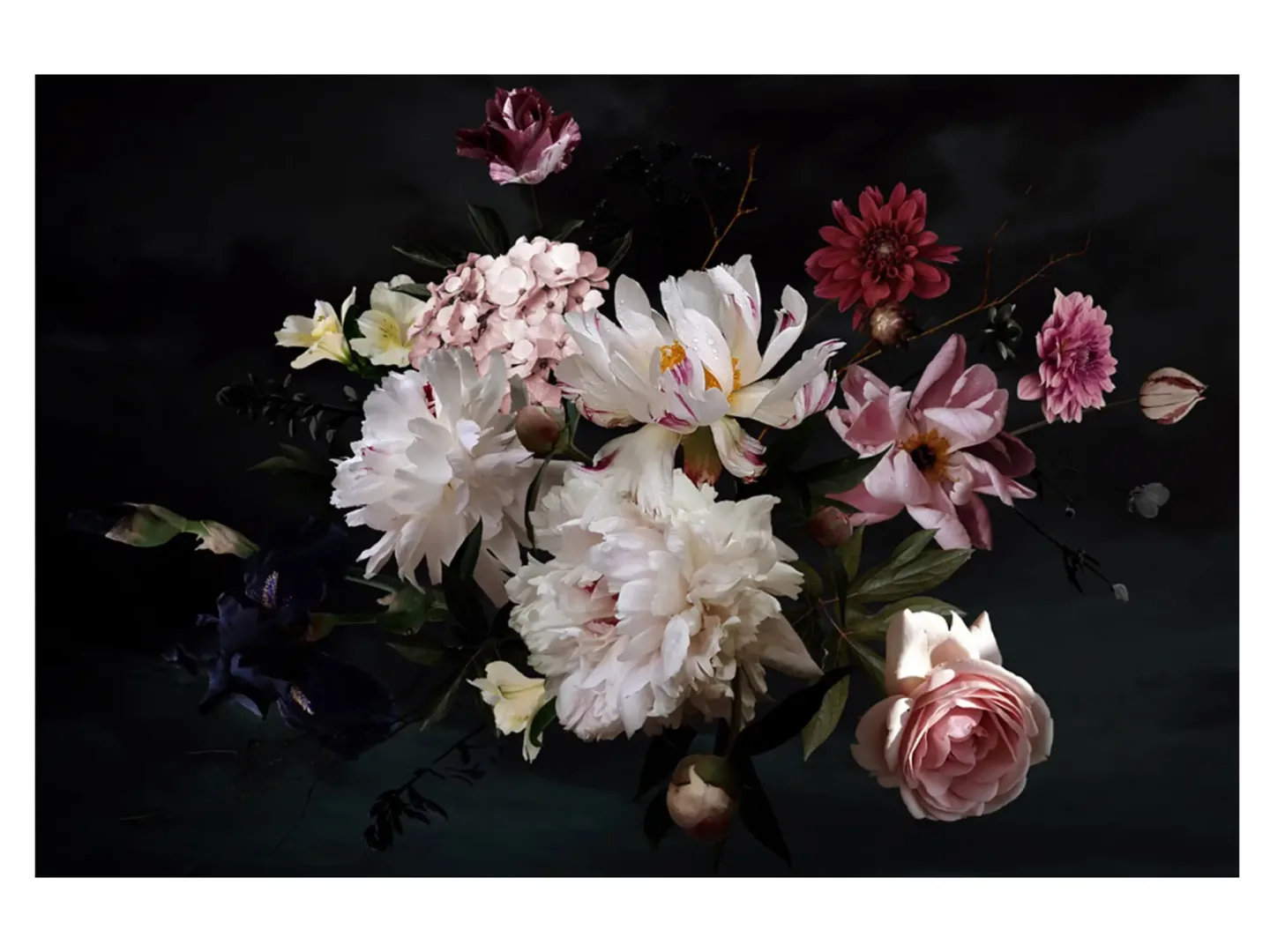 image LAND Digitaldruck auf Glas Hübsches Blütenbouquet 3 | Schubiger Möbel