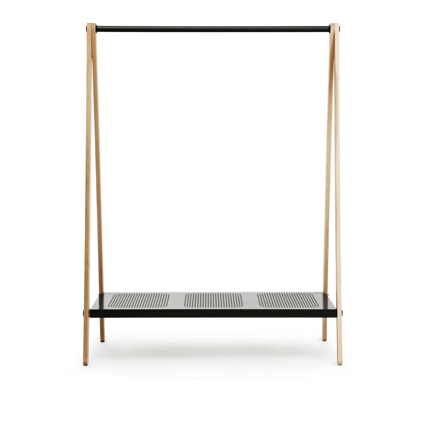 Normann Copenhagen - Toj Clothes Rack Large Grey - Klädhängare - Simon Legald - Grå - Metall/Trä