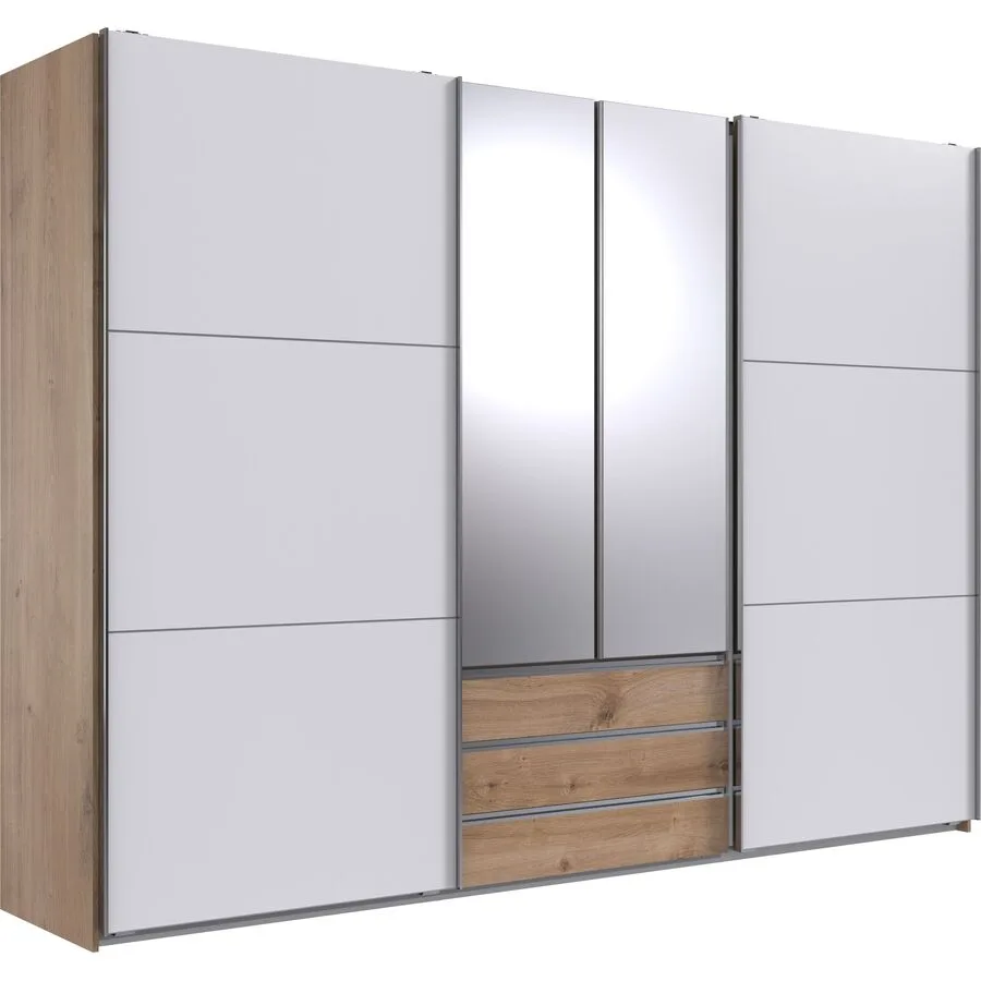 Kleiderschrank Mora Plankeneiche Holzwerkstoff B 300 cm