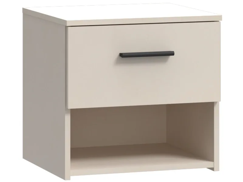 Nachttisch AMARA 1 Schublade 45.2x41.3x44cm sand dekor