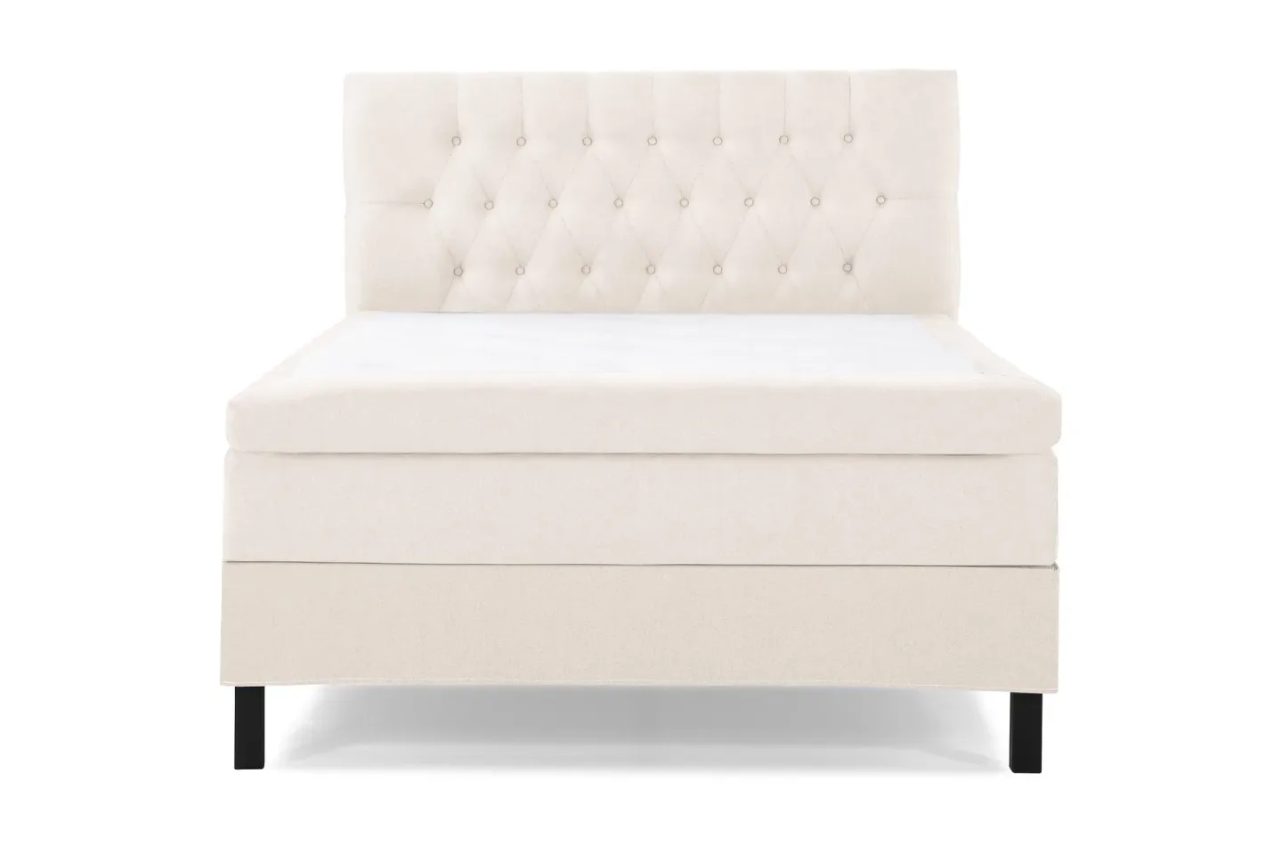Lucky Komplett Sängpaket 120x200 Polyeter Diamant Sänggavel - Beige