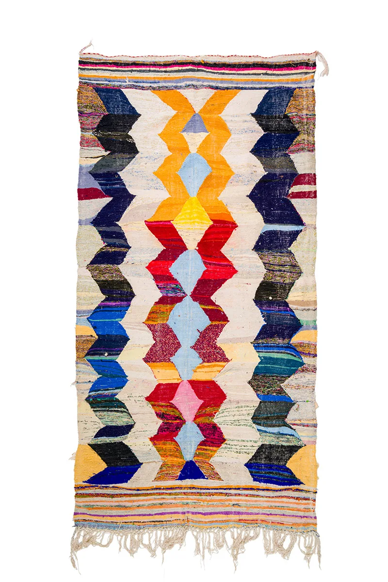 Marokkansk Boucherouite-teppe 155 x 325 cm (Størrelse: 155 x 325 cm)