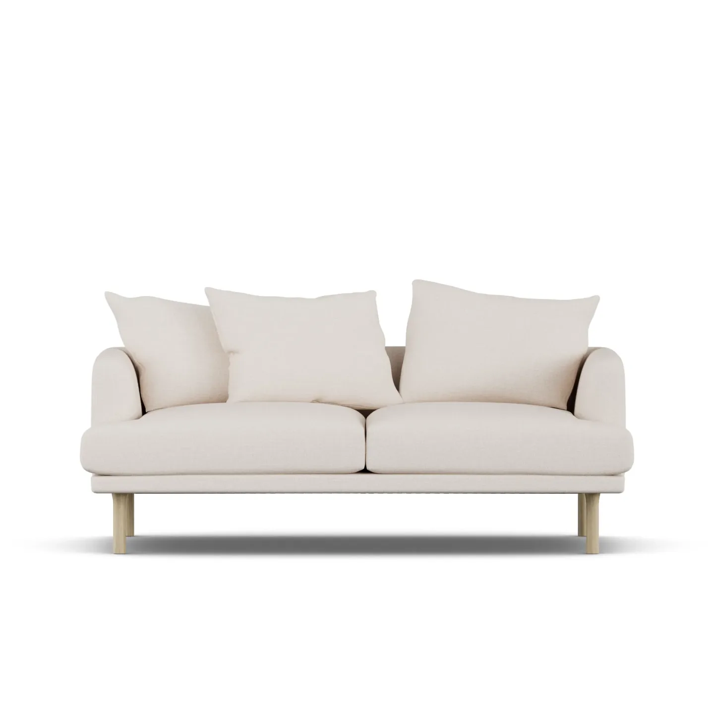 1898 Sjövik soffa Same Off White 6671-vitoljad ek, 2,5-sits