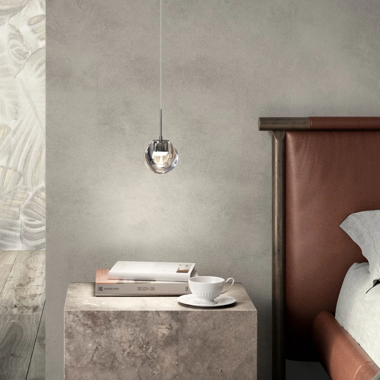 Dew Pendelleuchte Chrome - KDLN - Küche - Design - Glas - Einflammig