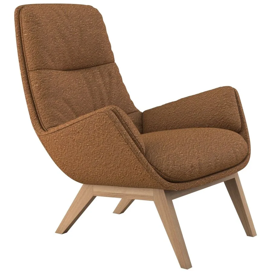 Sessel Halani caramel Stoff B 93 T 84 H 95 cm