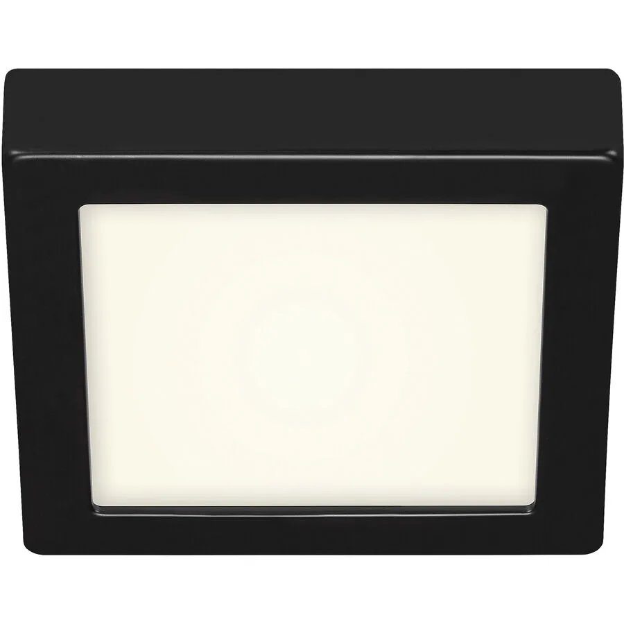 Deckenlampe Cissione Schwarz/Weiss Kunststoff/Metall 17 cm 3 cm - LED - Lichtfarbe: Helles Neutralweiss - Material: Metall/Kunststoff - Deckenlampe-
