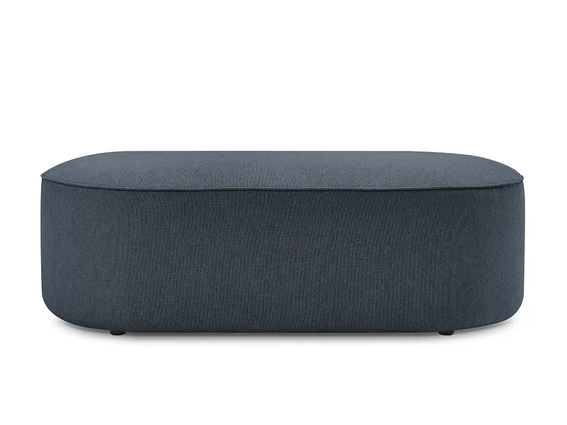 Hocker BOBOCHIC ROUSSEAU 70x140x45cm stoff chiniert dunkelblau
