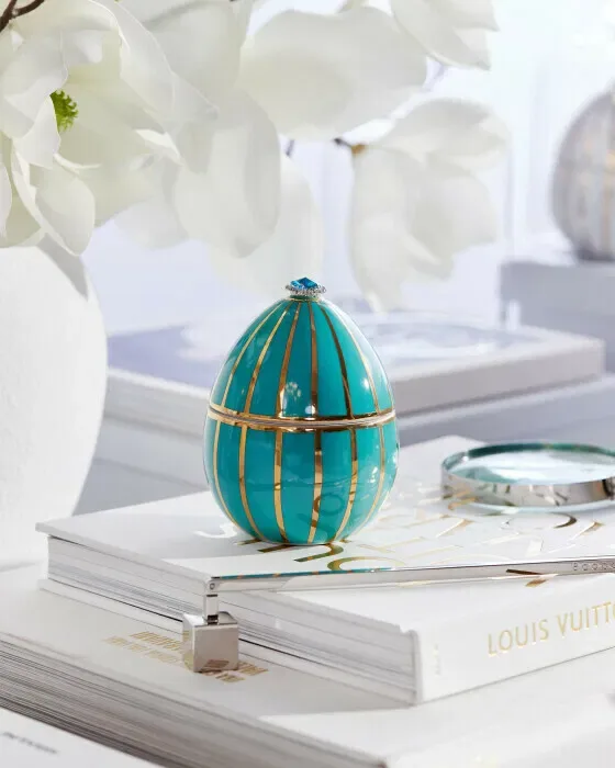Royal Easter fabergé duftlys i turkis