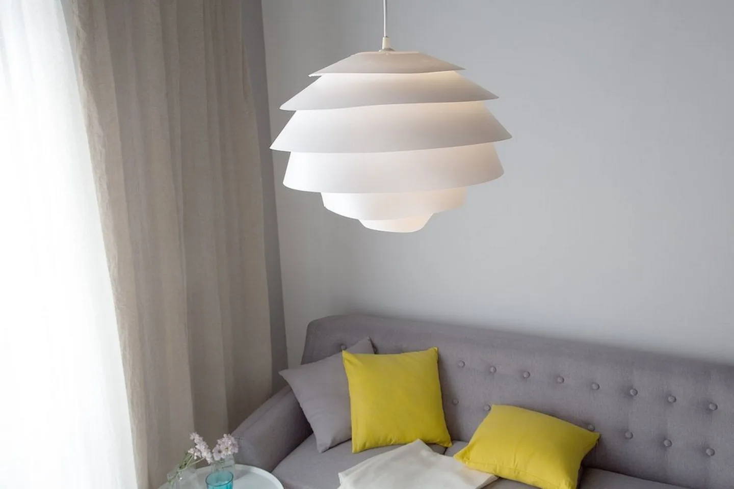 Congo Taklampa 40 cm - Vit