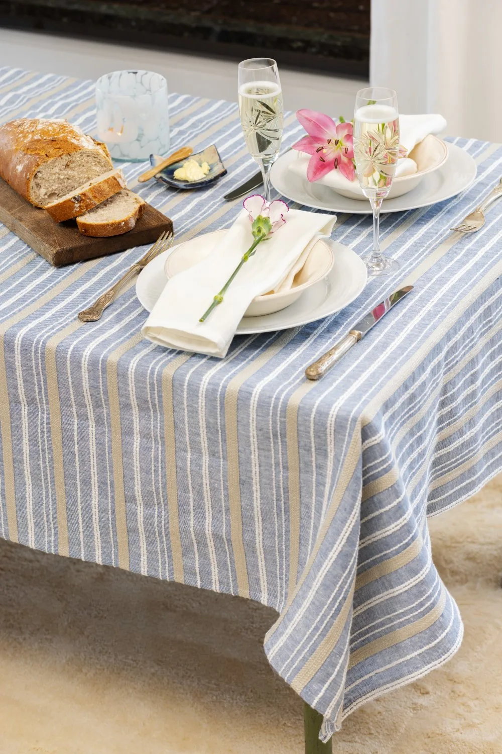 Servietter 2-pakning - Mira (beige) (Størrelse: 45 x 45 cm)