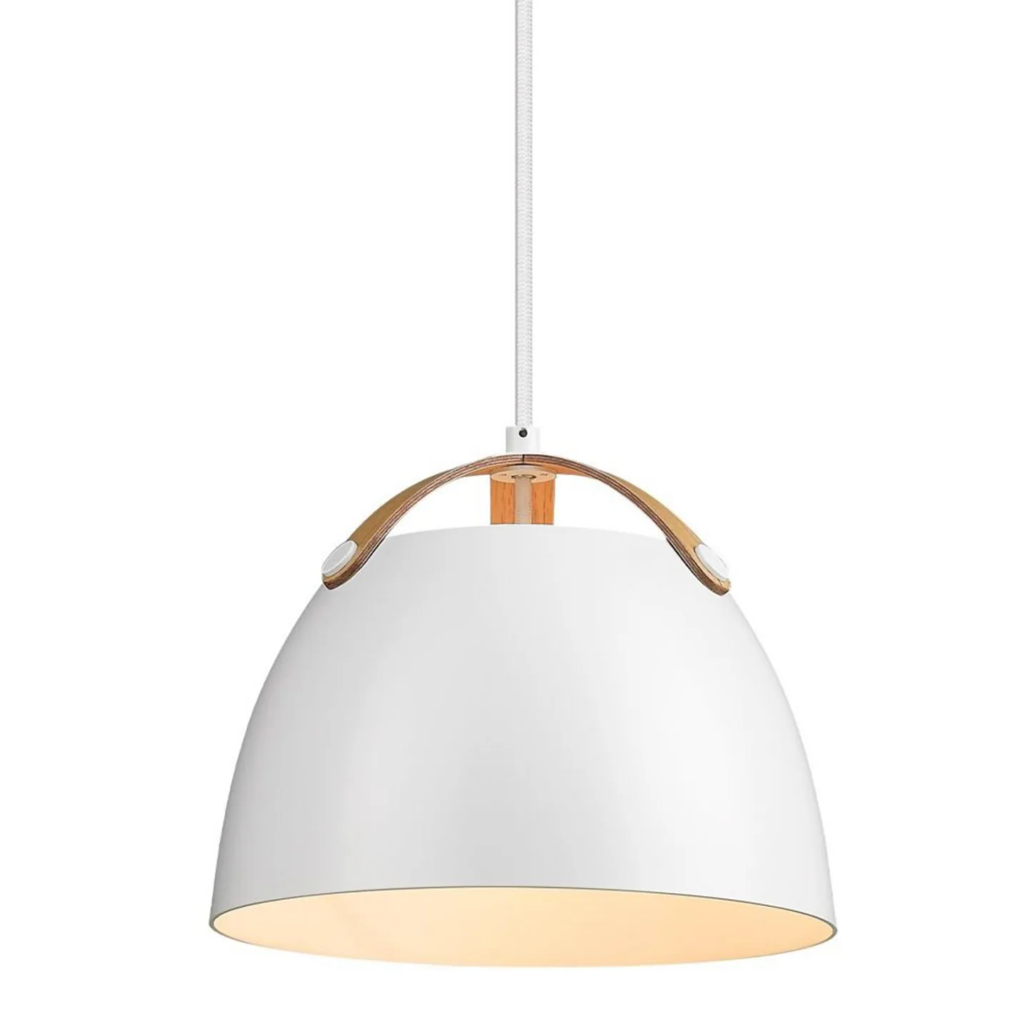 Oslo Pendelleuchte Ø24 White/Oak - Halo Design - Esszimmer - Glas