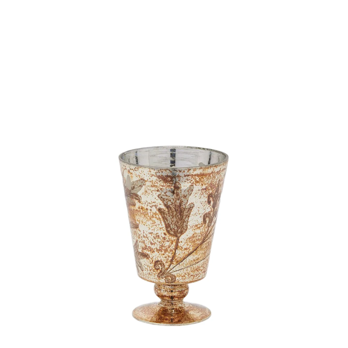 Edg Vase Pokal Kristallglas Gold H: 17 cm | Schubiger Möbel