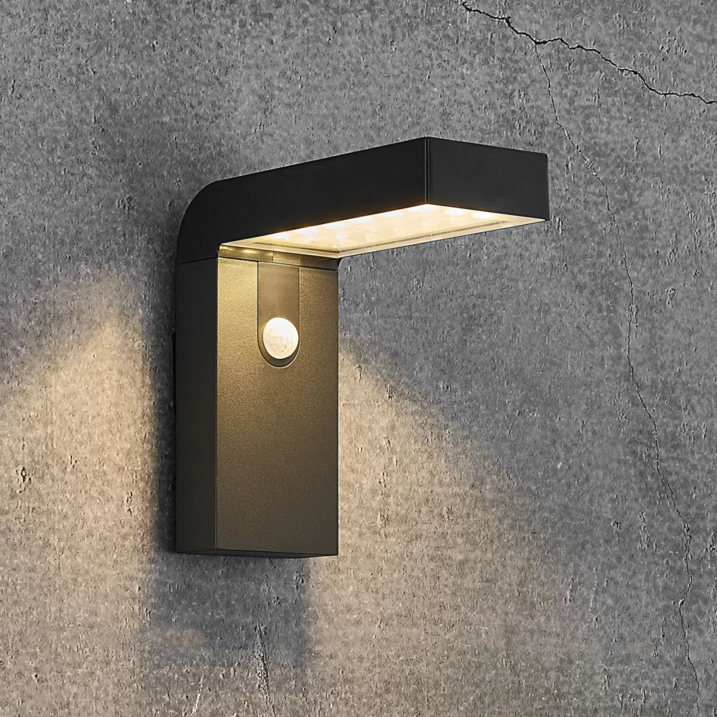 Alya LED solcell vägglampa svart - Nordlux - Modern - Plast - Med en ljuskälla
