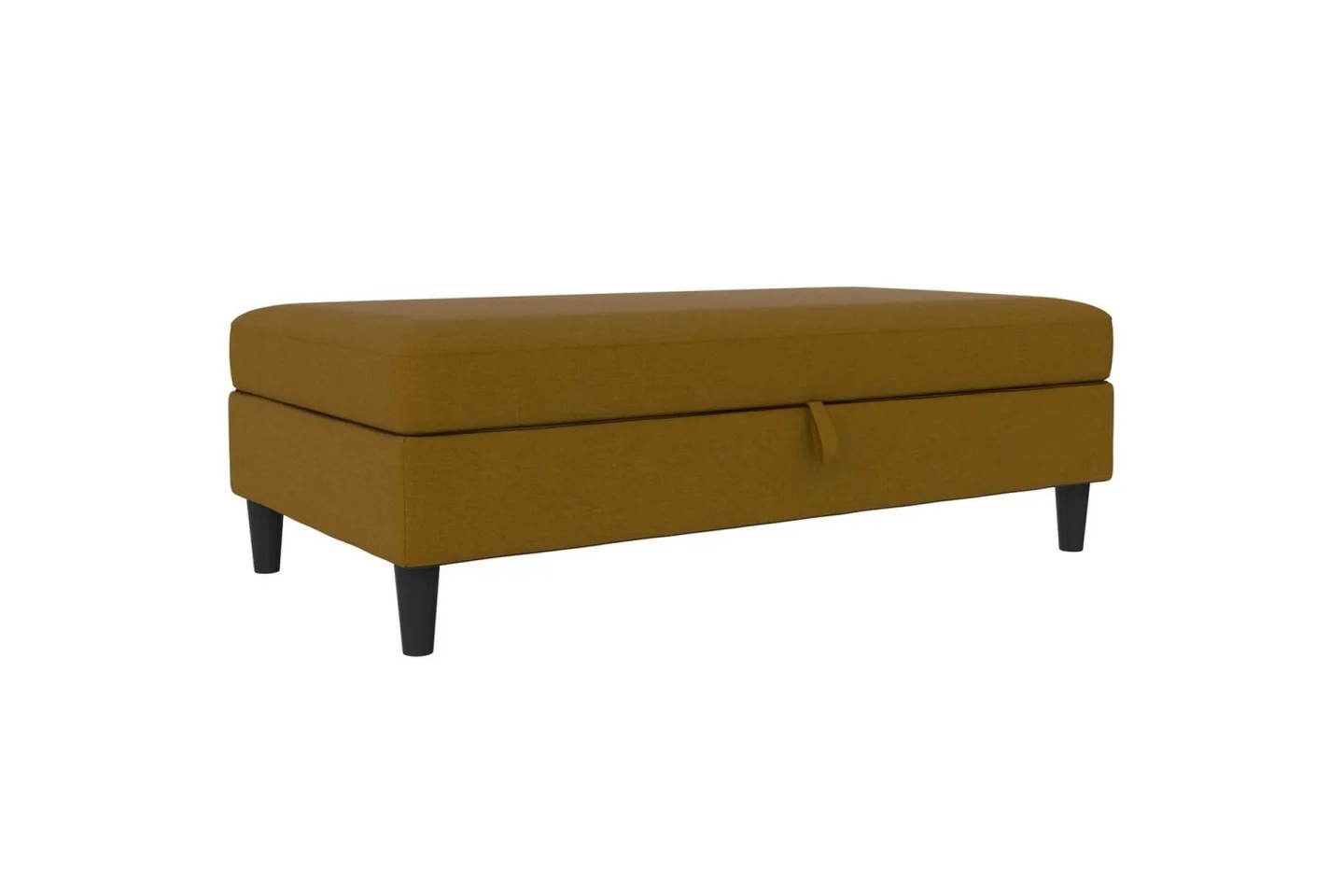 Fotpall/pall Hartford Gul, Linnetyg Utseende (100% Polyester - Gul, Linnetyg Utseende (100% Polyester