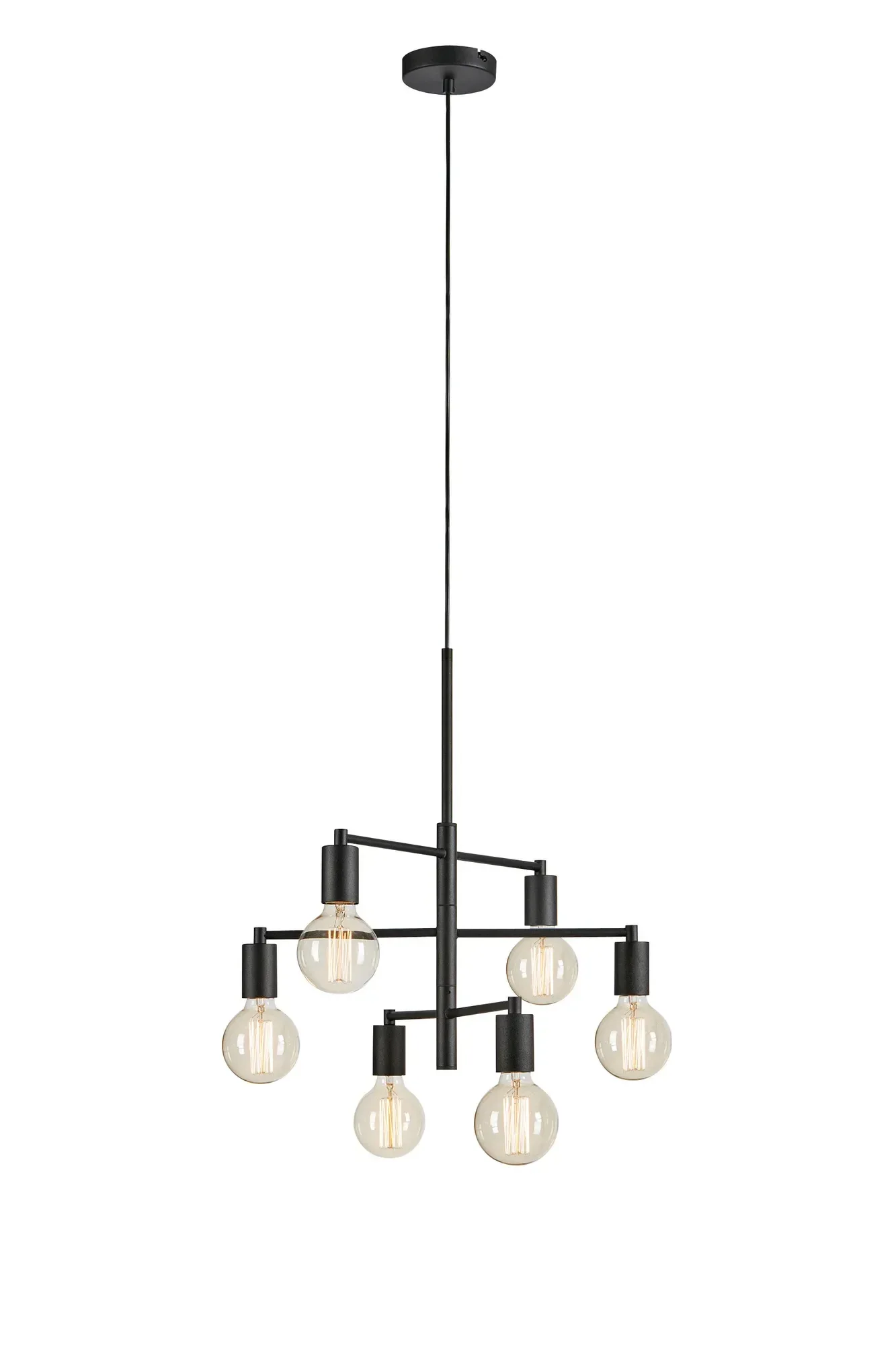 Cielo Deckenlampe Schwarz 6 Lampen