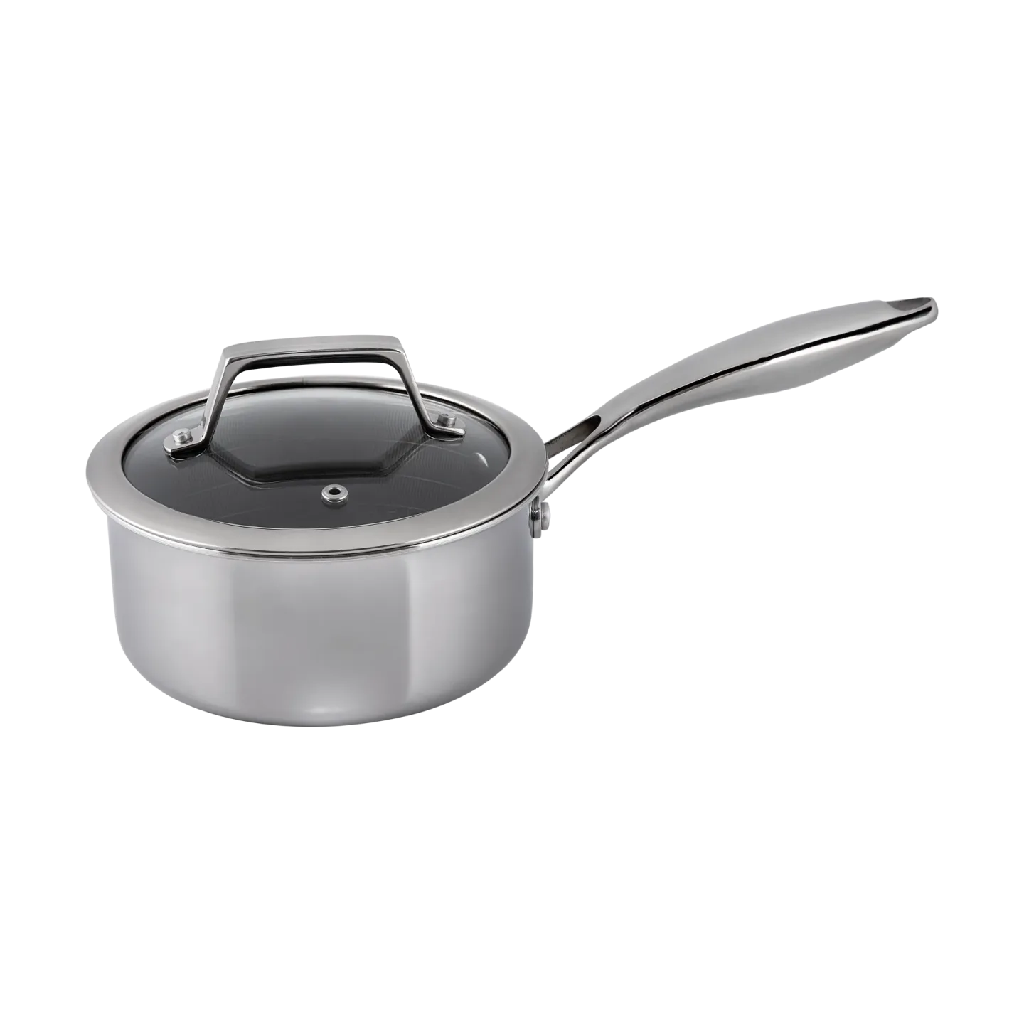 Hâws Hâws Santo Hybrid Coating Kochtopf mit Deckel 1,5 L Edelstahl