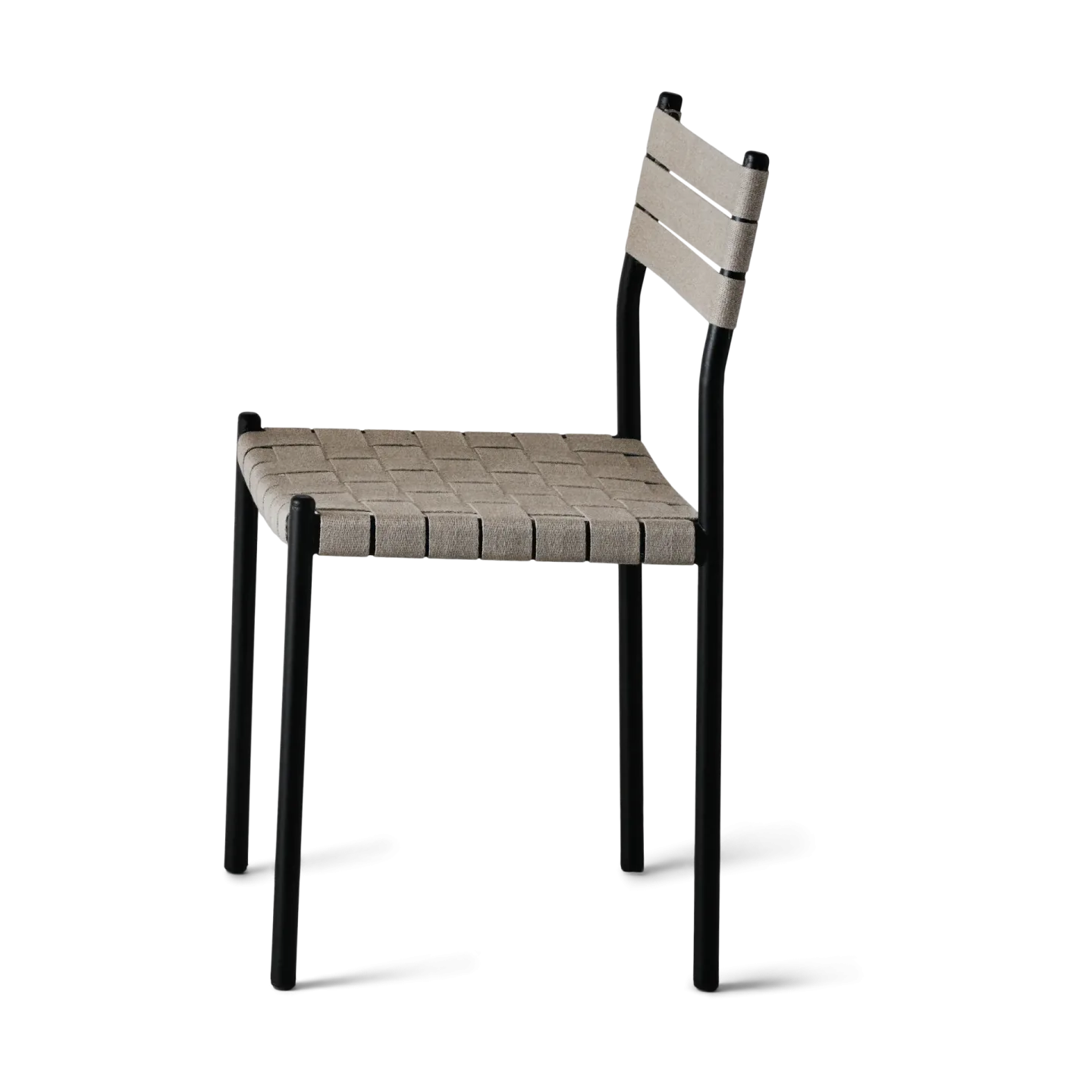 OX Denmarq Nettan Chair black frame Stuhl Naturgewebe