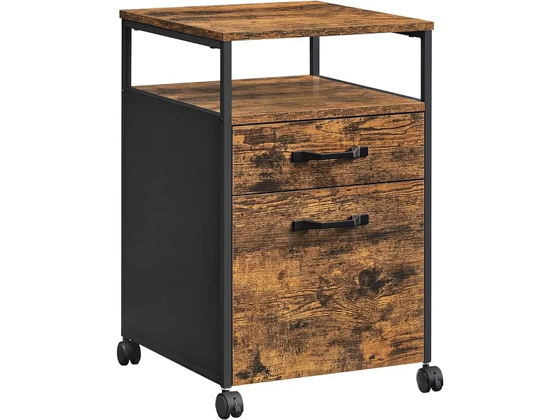 Schubladenelement SONGMICS RUSTIK 2 Schubladen braun