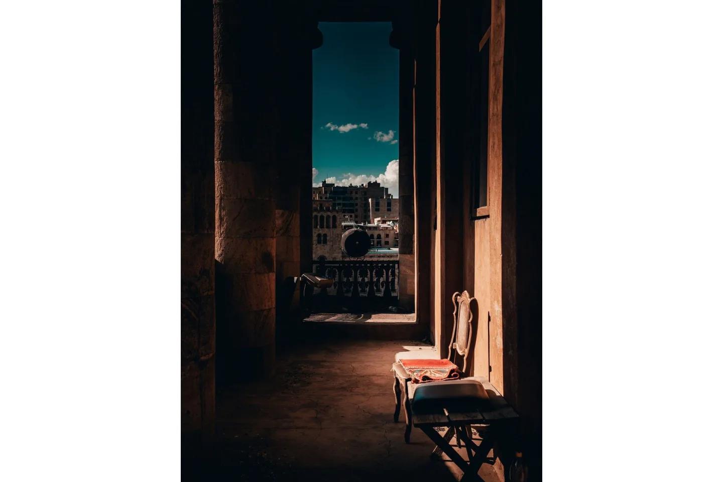 Poster Tunnel vision 30x40 cm - Brun