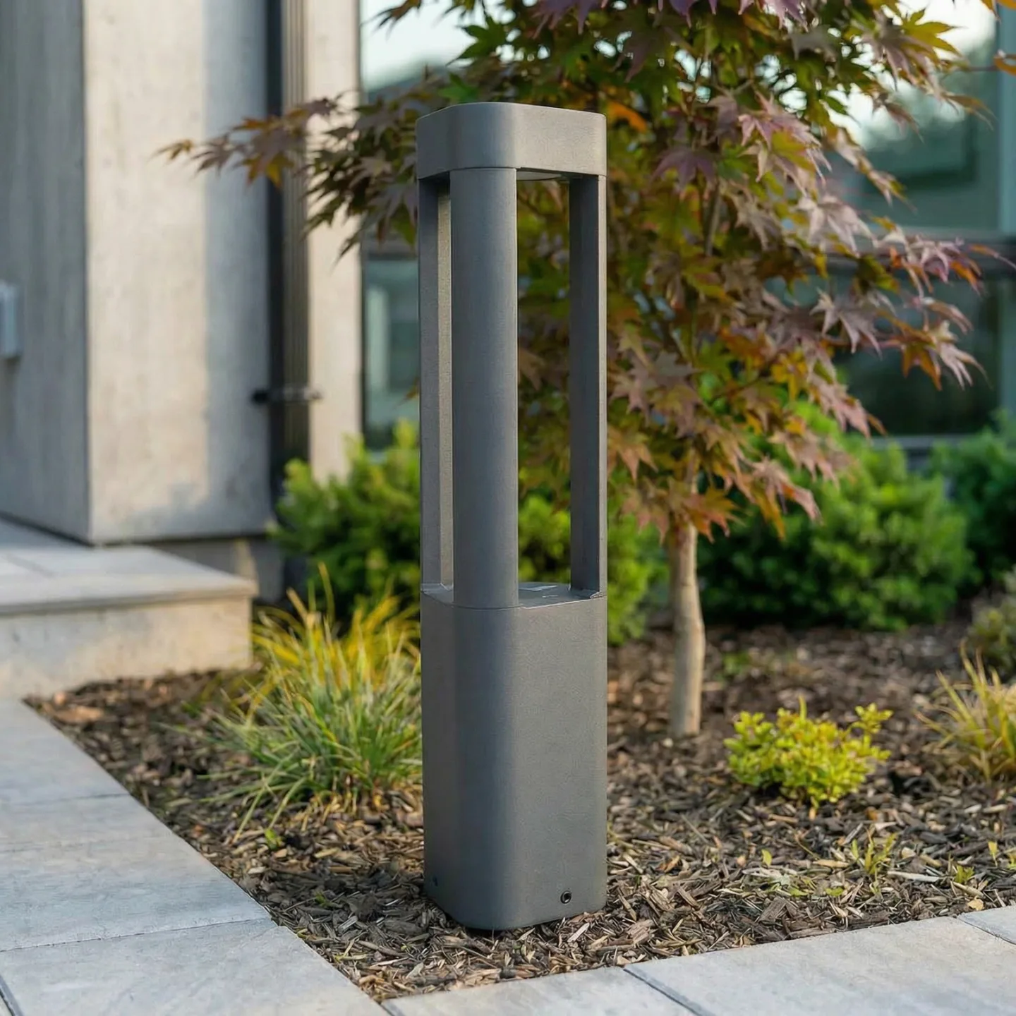 Nanna Außen Gartenleuchte H50 Anthracite - Lucande Pirron - Terrasse - Modern - Metall - Einflammig