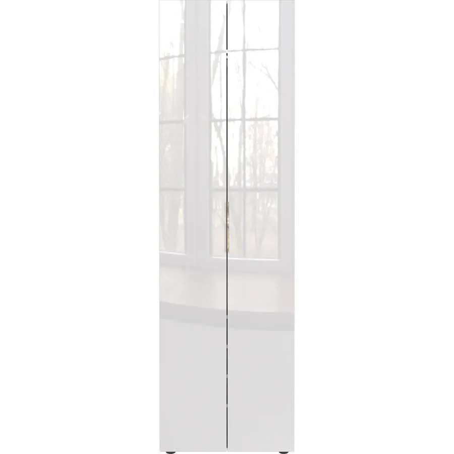 Garderobenschrank Michi Weiss Holzwerkstoff 59 cm 197 cm