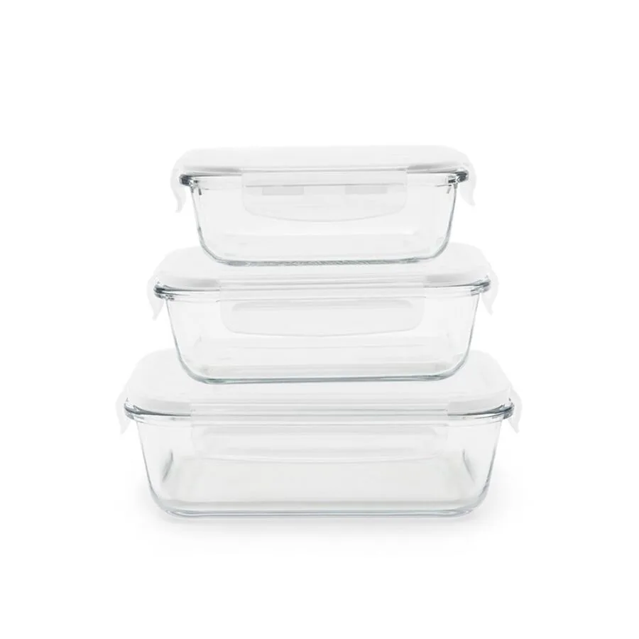 Diverse Vorratsdose Pebbly Transparent Glas 16 cm 15 cm