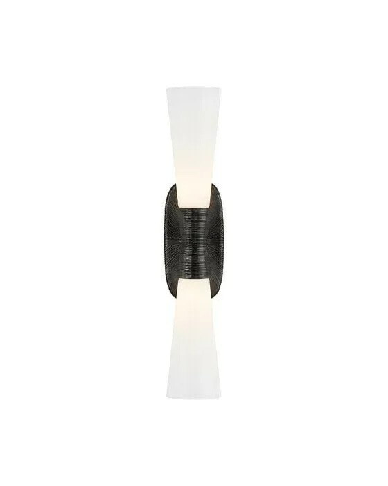 Utopia Large Double Bath Sconce Black