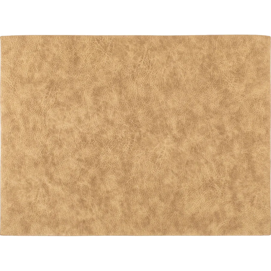ZICZAC Tischset Troja goldfarben Kunstleder Rechteckig B 33 cm