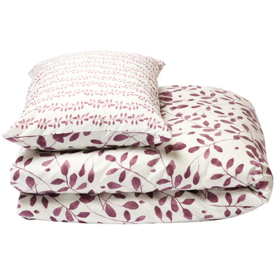 Journey Living Kissenbezug Perouges Baumwolle 50 cm 70 cm - Farbe: Cassis - Material: Bio Baumwolle