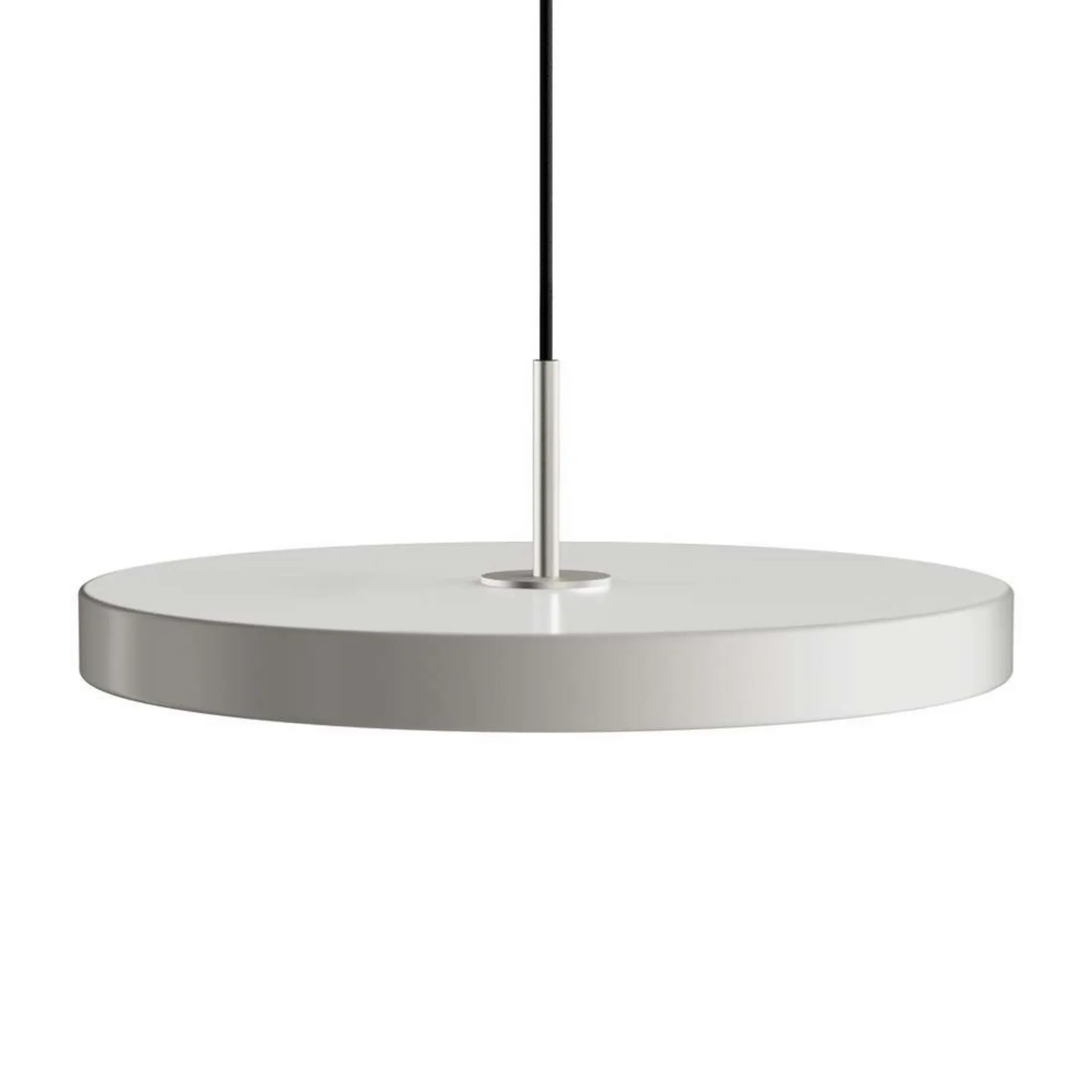 Asteria Pendel Medium Mist/Steel Top - UMAGE - Stue - Metal
