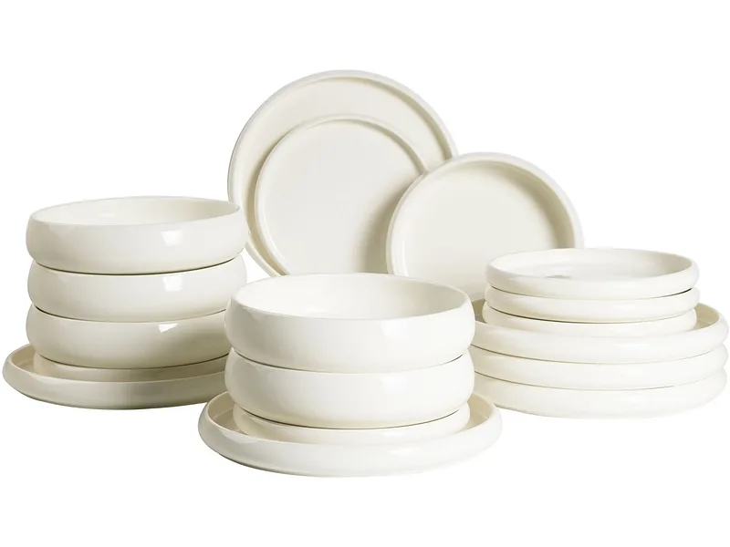 Geschirrset MONTARA Sandstein 18-teilig 6 Personen