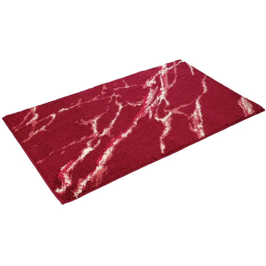 Vossen Badteppich Marble purpur Polyacryl 70 x 120 cm Rechteckig