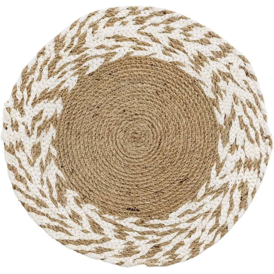 Tischset Star ecru Jute Rund B 40 cm