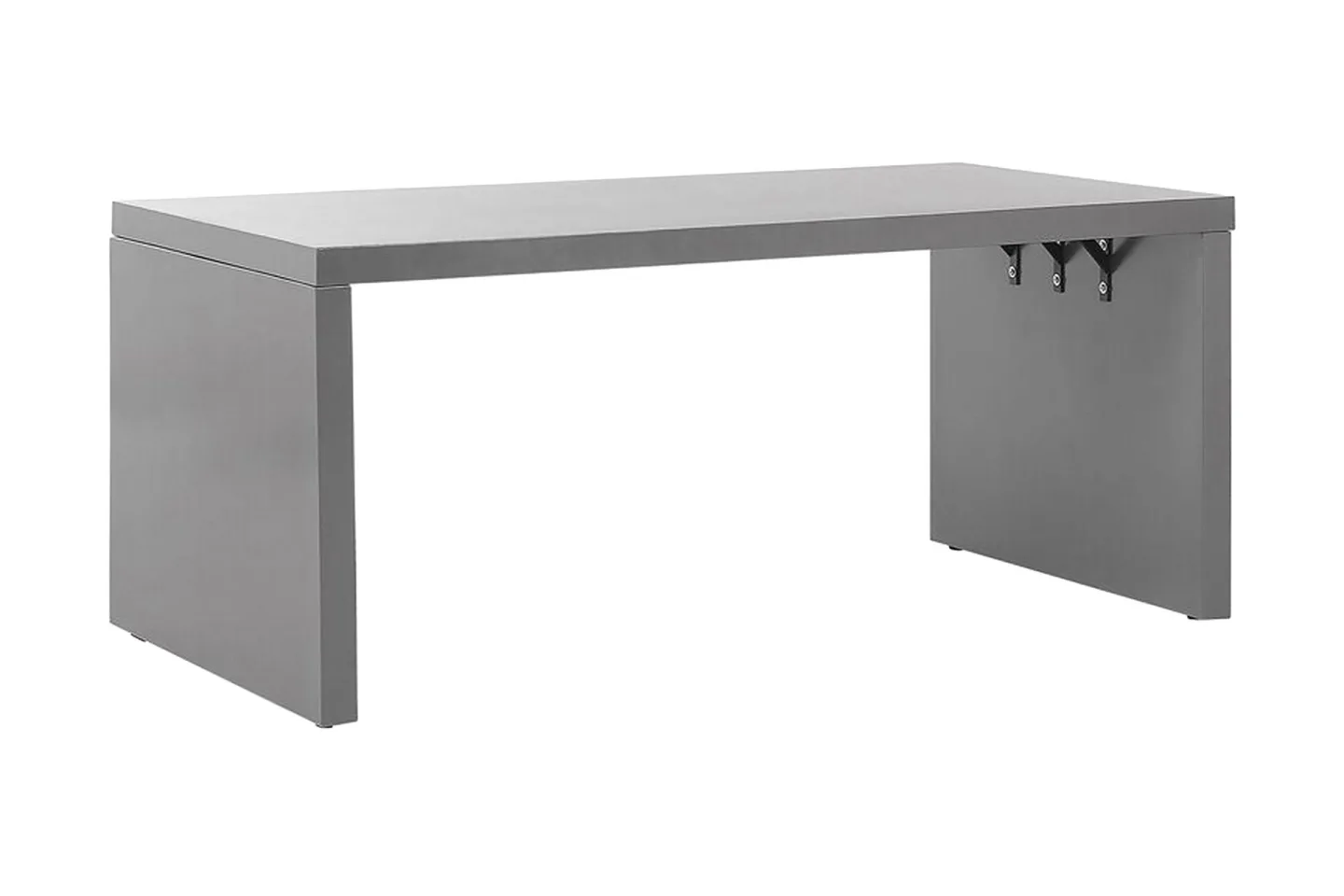 Trädgårdsbord 180 x 90 cm grå U-formad TARANTO - Grå