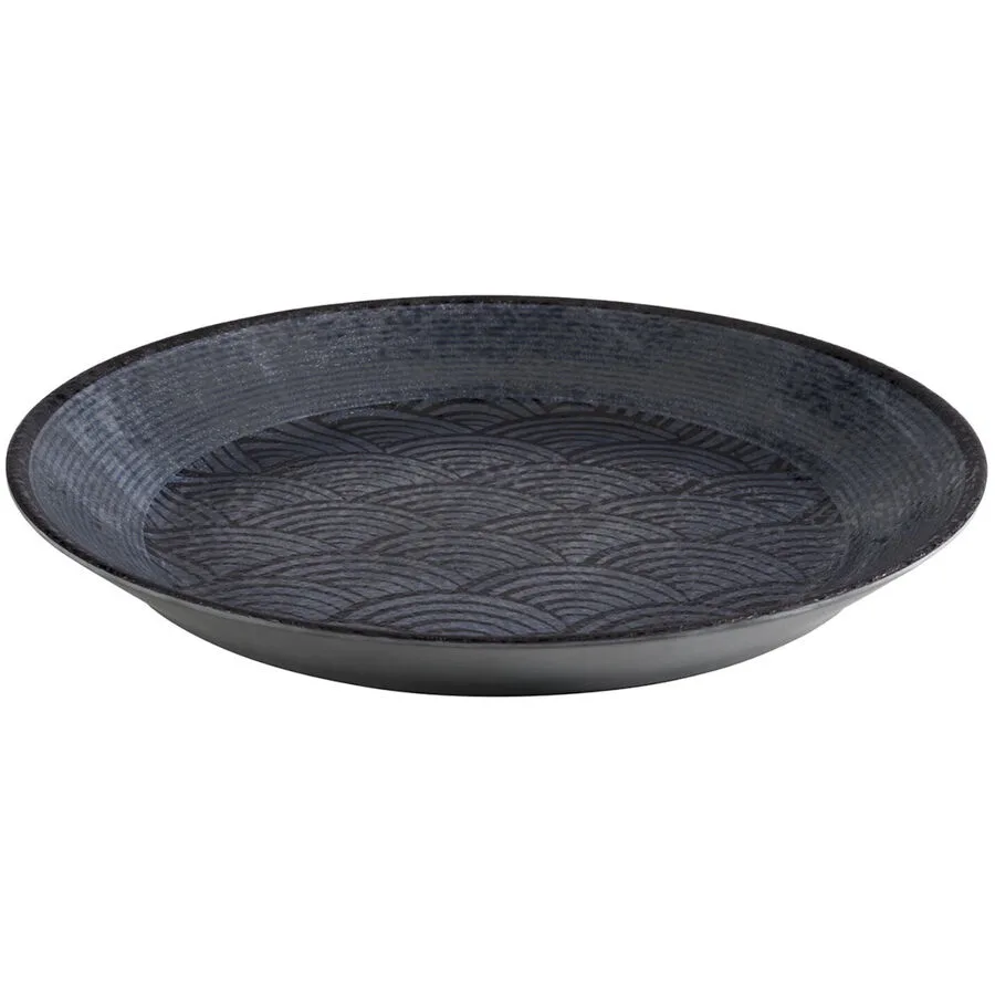 APS Schüssel Dark Wave schwarz Melamin D 32 cm 1 Stk
