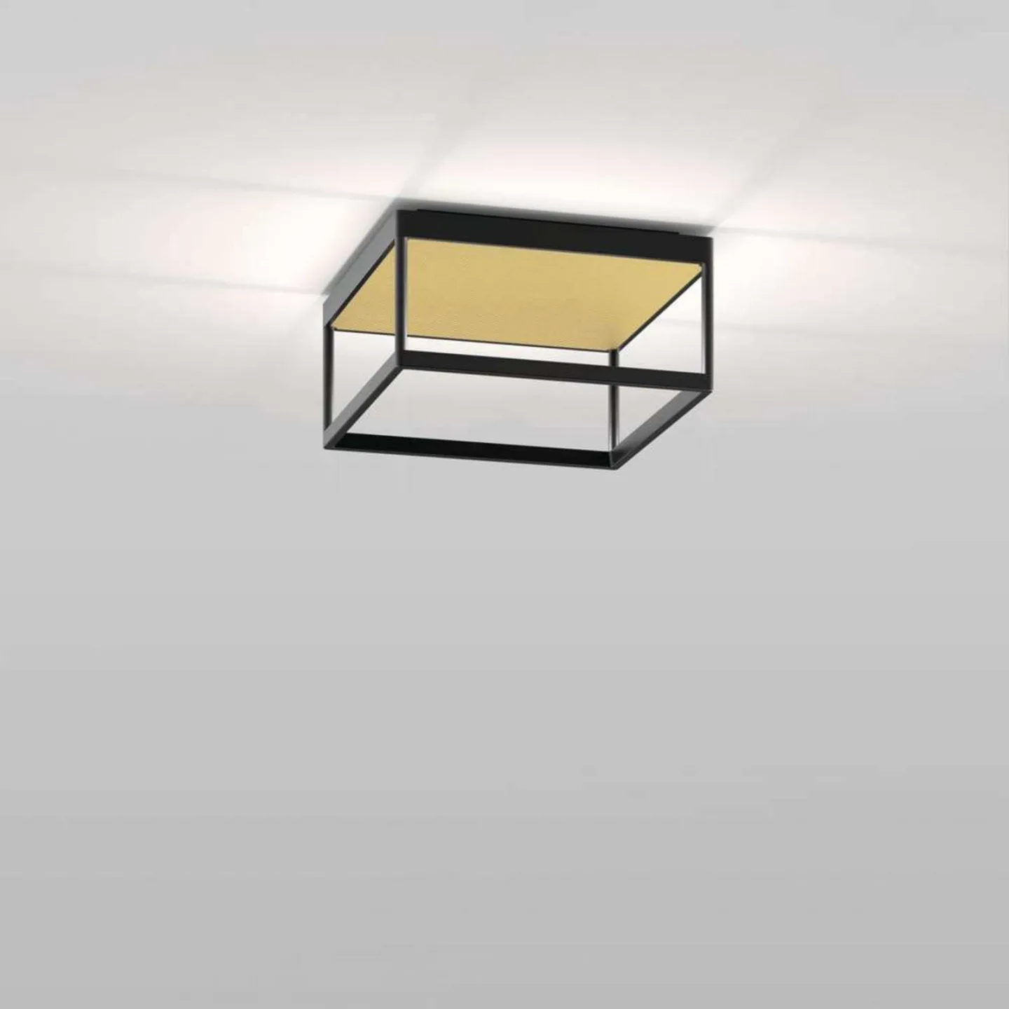 Reflex 2 LED-Deckenlampe, gold/schwarz - Serien Lighting - Wohnzimmer - Aluminium