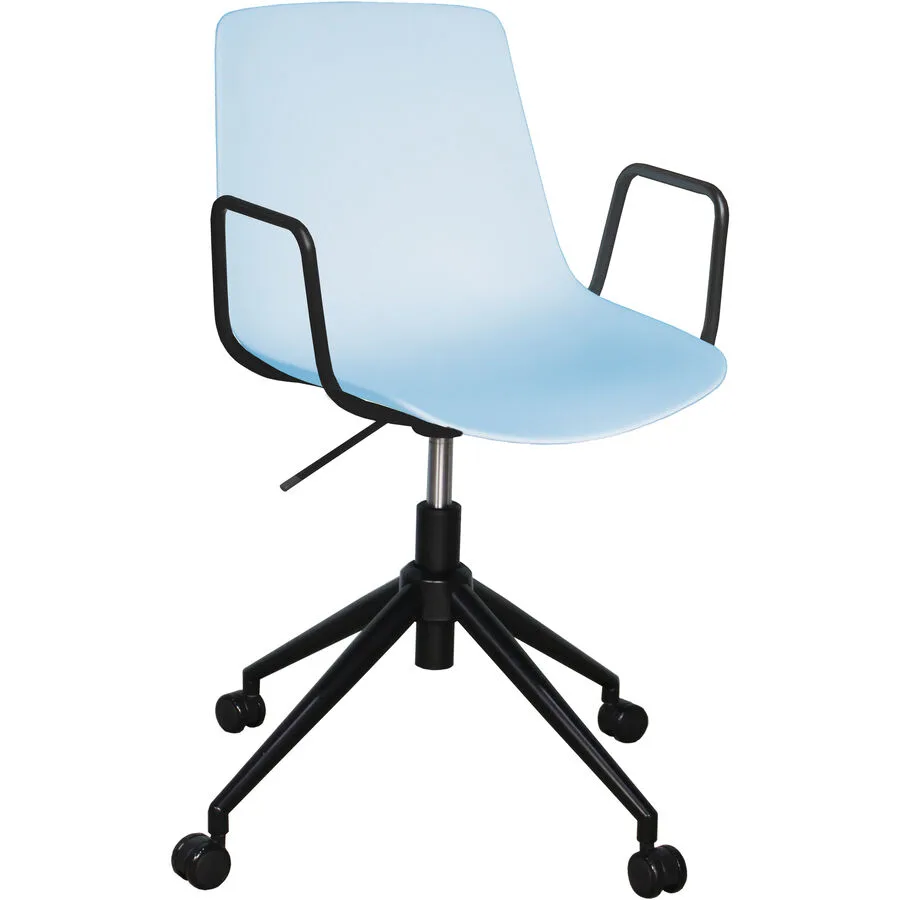 Bürostuhl Livio blau Polypropylen H 82.5 cm